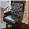 F56. Leather desk chair. 